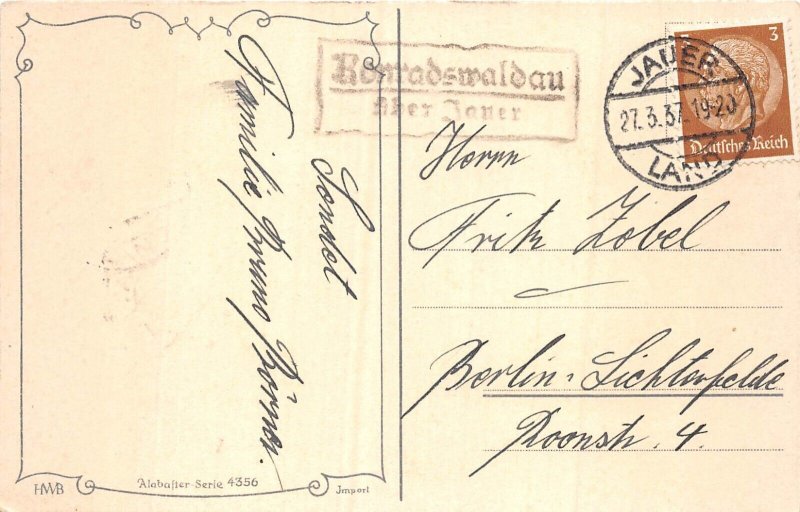 lot387 Artist Signed Hannes Petersen easter children