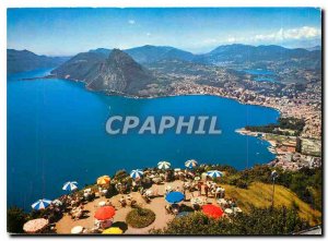 Modern Postcard Lugano Veduta dalla Vetta del Bre