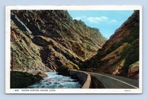 Ogden Canyon Highway Ogden Utah UT UNP WB Postcard Q12
