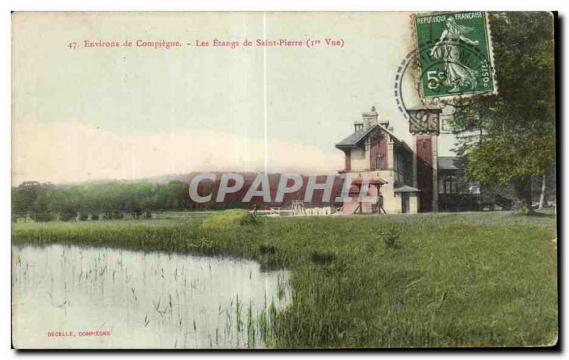 Old Postcard Compiegne surroundings of St. Peter The Ponds