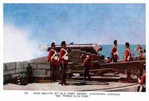 Postcard MILITARY SCENE Kingston Ontario ON AQ2001