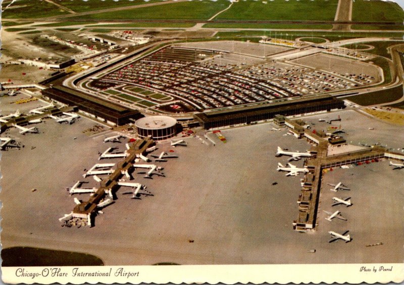 Illinois Chicago Aerial View O'Hare International Airport