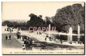 Postcard Old Saint Cloud The Basin Park Fer A Cheval