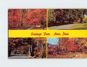 Postcard Greetings From Ames Iowa USA