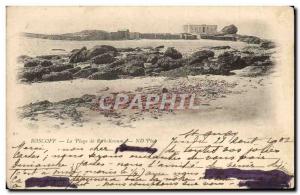 Old Postcard Roscoff The Beach Rock Krum