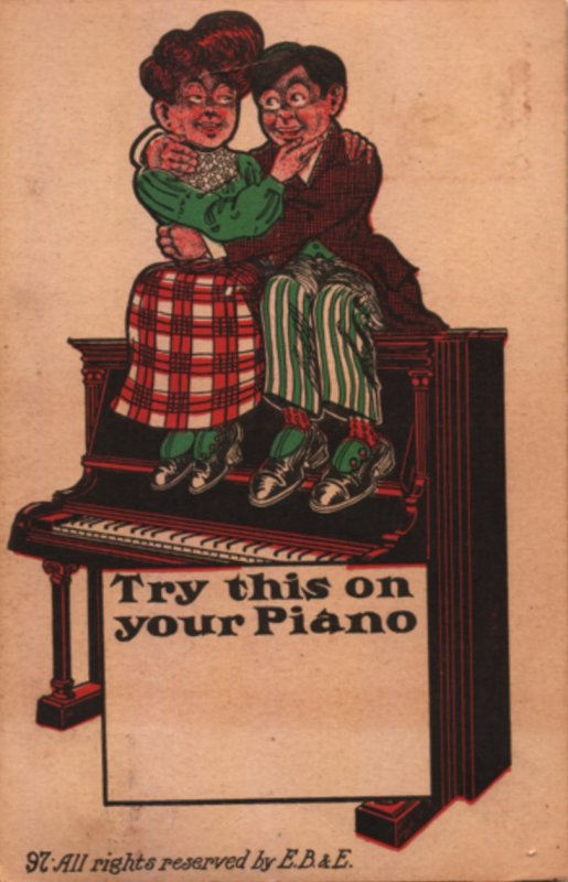 romance postcard: Try This On Tour Piano