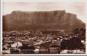 South Africa Table Mountain Cape Town RPPC C109