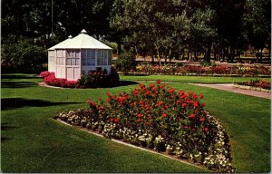 Begonia House Washoe Park Anaconda Company Montana MT Postcard UNP chrome