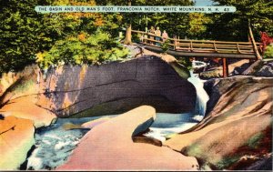 New Hampshire White Mountains Franconia Notch The Basin and Old Man's Foot