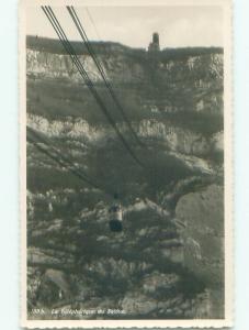 old rppc TELEPHERIQUE DU SALEVE Veyrier In Canton Of Geneva Switzerland i2738