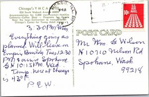 Postcard HOTEL SCENE Chicago Illinois IL AK1087