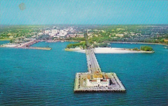 Florida St Petersburg Aerial View Of Municipal Recreation Pier