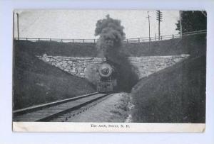 LP16  Dover, New Hampshire, NH, Postcard, The Arch, Train.