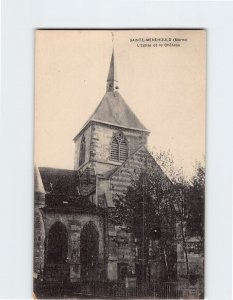 Postcard L'Eglise et le Château, Sainte-Menehould, France