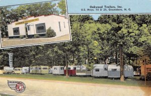 Greensboro North Carolina Oakwood Trailers Inc Mobile Home Postcard AA46951