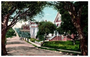 No. 1704 Row of Fraternity Houses Berkeley, CA Mitchell Postcard