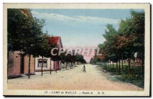 Postcard Old Army Road To Camp Mailly