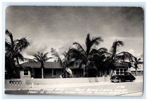 OCEAN SHORE APARTMENTS PALM BEACH SHORES FLORIDA FL REAL PHOTO RPPC POSTCARD GS9