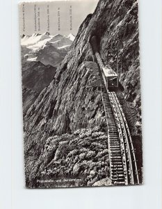 Postcard Pilatusbahn und Berneralpen Switzerland