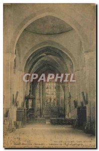 Postcard Old Saint Emilion Interior Collegiate Church