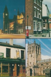 Rochdale Lancashire Co-Op Museum Town Hall Toad Lane Church Postcard