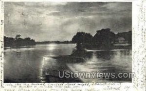 Moonlight on the Cedar River - Cedar Falls, Iowa IA  