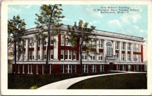 Science Building, Michigan State Normal School Kalamazoo MI Vintage Postcard Q68