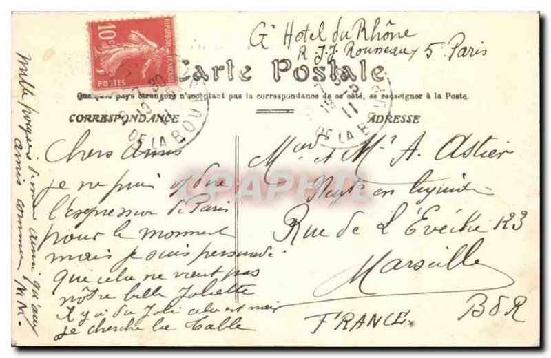 Old Postcard Paris Seine View