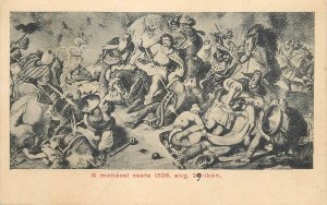 Fine art vintage postcard Hungary battle 1526 a mohacsi csata