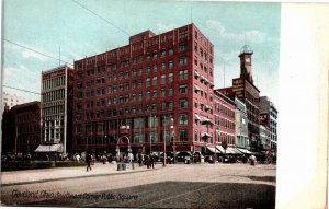 Postcard OH Cleveland Southeast Corner Public Square Street View ~1910 B7
