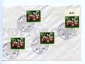 418099 GERMANY 1963 year Baden Badeb Europe philately COVER