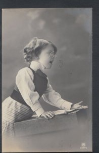 Children Postcard - Girl Dressed as a Teacher  RS5394