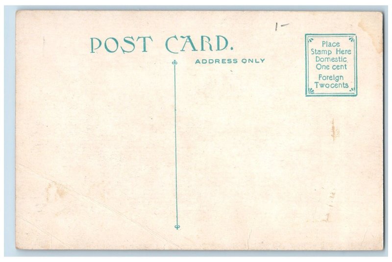 c1910 Holly Inn & Post Office Lake Harbor Building Christmas Cove Maine Postcard