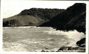 Brazil Santos Brasil Praia Guaruja RPPC 05.43