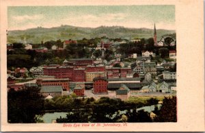 Postcard Birds Eye View of St. Johnsbury, Vermont