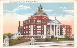 Bridgeport Connecticut~St Vincent Hospital~Ionic Greek Columns @ Entrance~1921