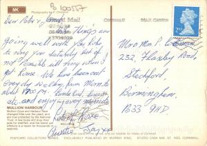 B100557 mullion harbour   uk