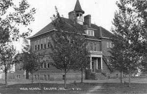 Coloma Wisconsin High School Real Photo Antique Postcard K100091