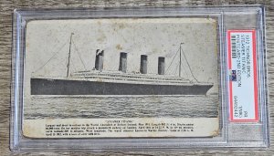 PSA Graded  1912 Steamer Titanic Postcard  Unposted  Divided Back