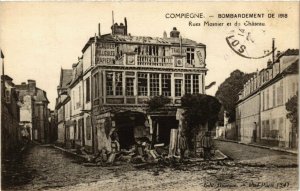 CPA Compiegne Rues Mosnier et du Chateau FRANCE (1013924)