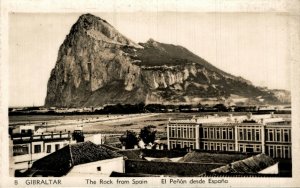Gibraltar The Rock of Spain Vintage RPPC 08.52