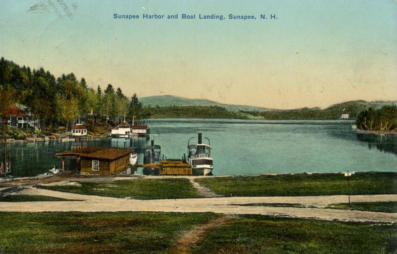 NH - Lake Sunapee. Sunapee Harbor and Boat Landing