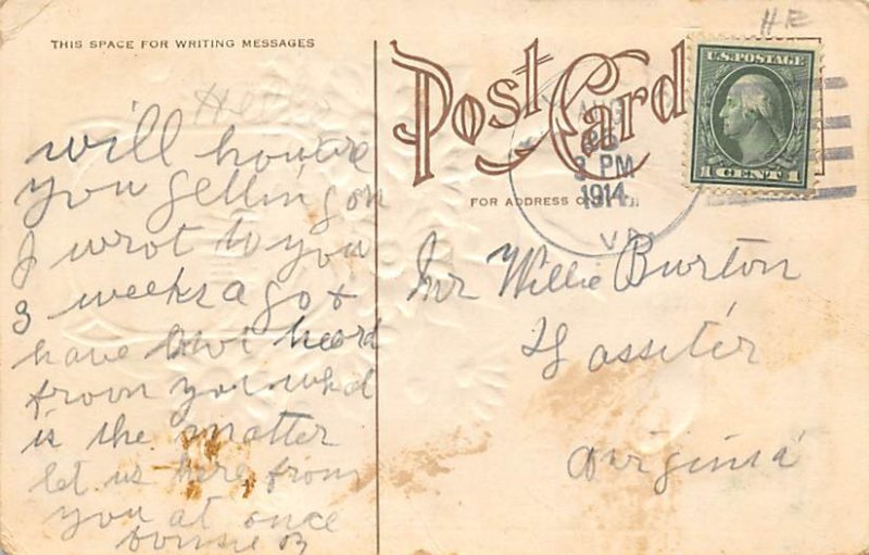 Beetle Affectionate greetings Insect 1914 