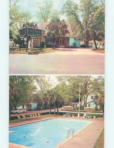 Unused Pre-1980 OLD CARS & THOMASVILLE MOTOR COURT MOTEL Thomasville GA s5389