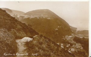 Devon Postcard - Lynton & Lynmouth - Real Photograph - Ref TZ2089