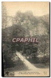 Old Postcard Vichy Allier surroundings Malavaux Bridge Jolan