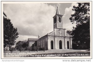 Louisiana St Martinsville St Martin Catholic Church Real Photo