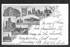 319 STAMP SUPERB SAN FRANCISCO CALIFORNIA TO BRITISH EAST AFRICA POSTCARD 1905