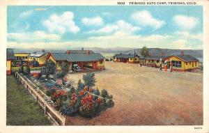 Trinidad Colorado Auto Camp Street View Antique Postcard K83265