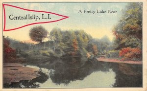 Central Islip, L.I. New York Suffolk County Long Island 1915 Antique Postcard